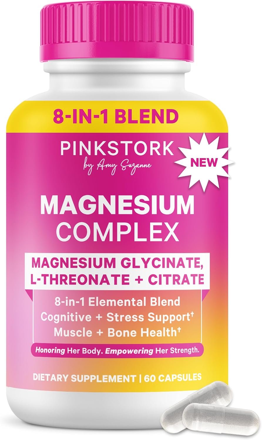 Pink Stork Magnesium Complex for Women, 8 Forms, 60 Capsules
