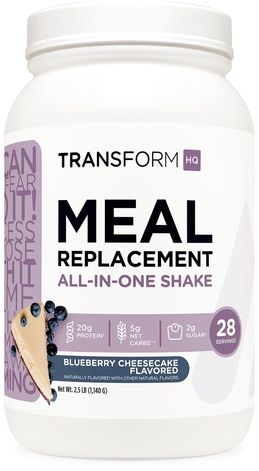TransformHQ Meal Replacement Shake Powder (Blueberry Cheesecake) 28 Serv