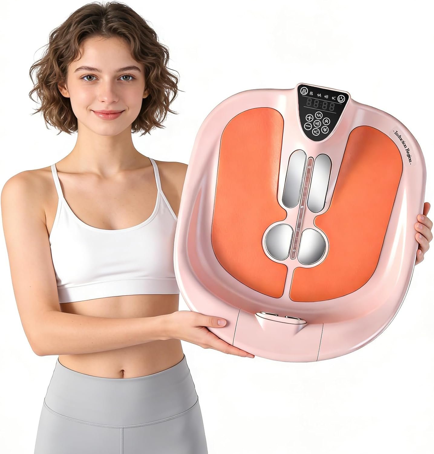 Portable Pelvic Floor Muscle Trainer, Kegel Exerciser for Postpartum Recovery & Bladder Control, Non-Invasive Pelvic Toner for Women and Men, Home Use