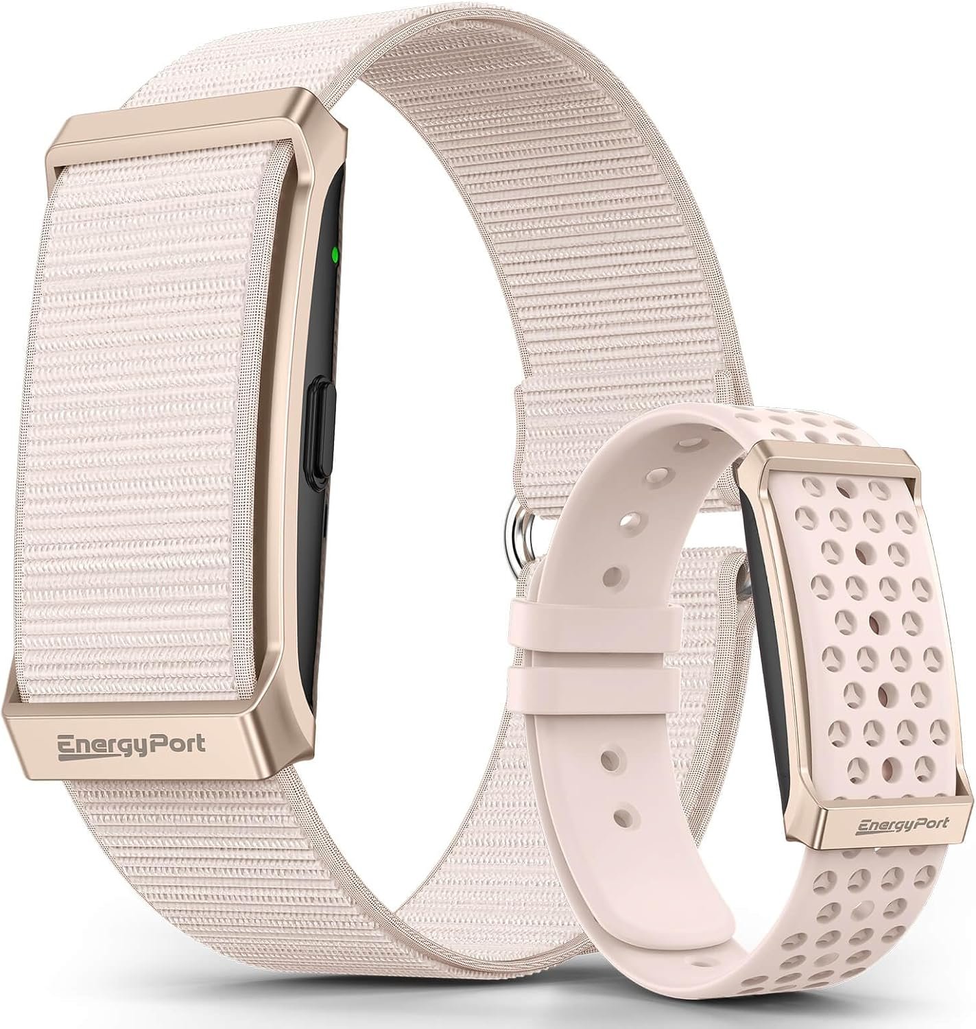 EnergyPort Smart Bracelet with Blood Oxygen/Blood Pressure Monitor, 60-Day Battery Health Fitness Tracker with 2 Bands,Lifetime Membership,Activity Tracking Heart Rate Sleep Monitor for Android iOS