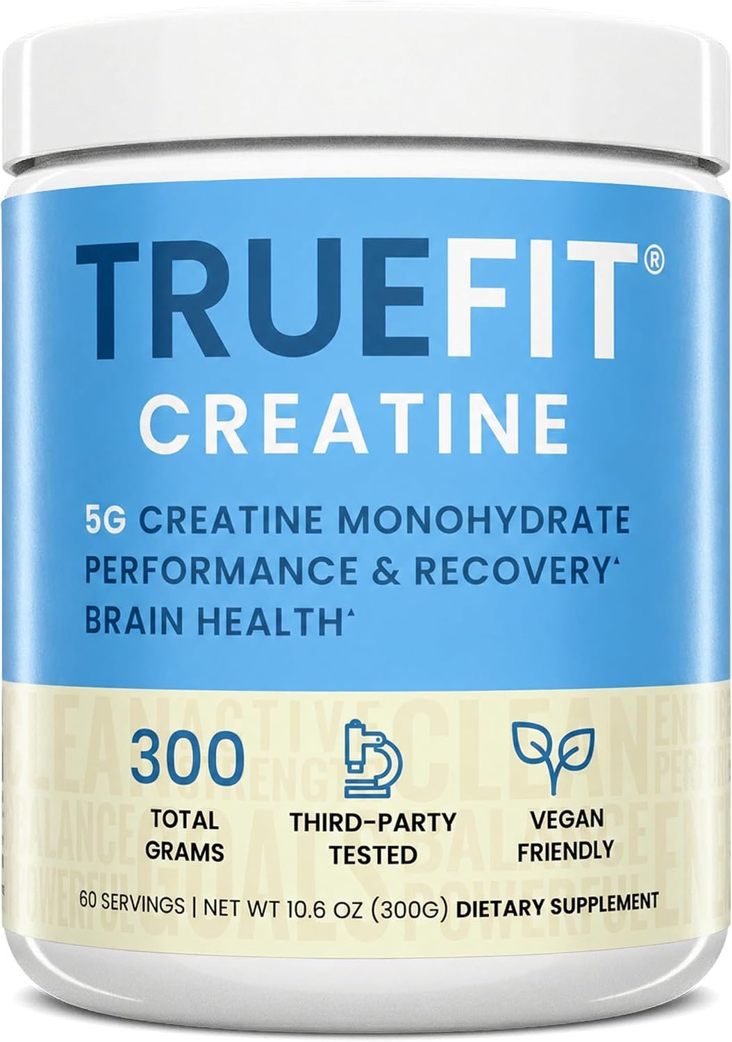 TrueFit Creatine Monohydrate Powder for Women & Men – 5g Pure Micronized