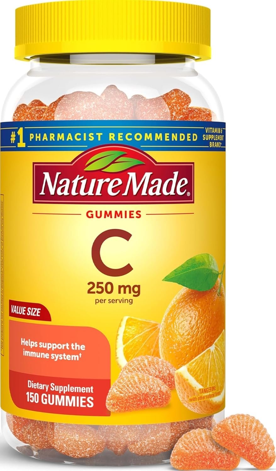 Nature Made Vitamin C Gummies 250mg per Serving, 150 Count