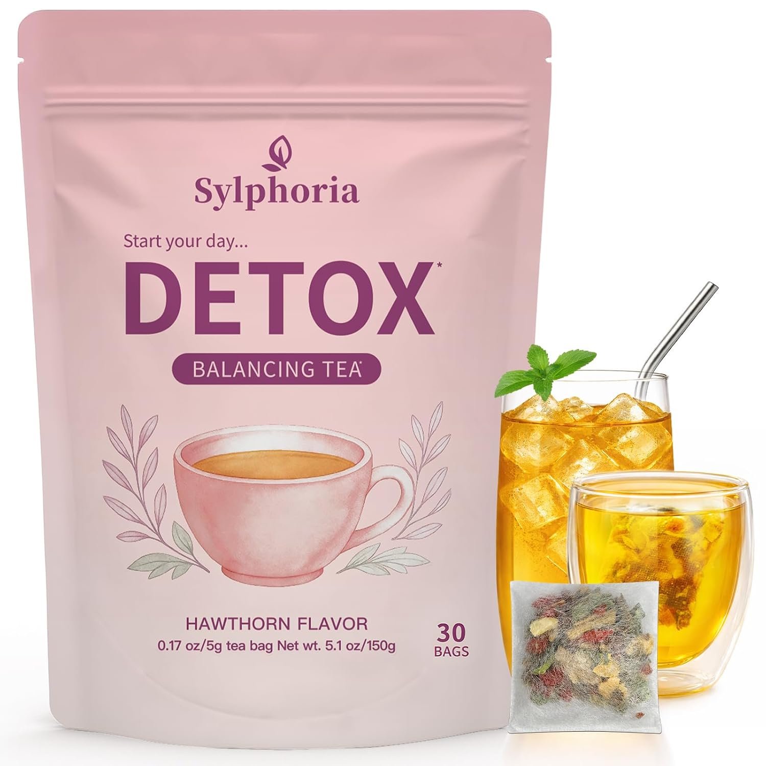 Sylphoria Liver Detox Powder，Liver Kidney Cleanse & Detox Shot for Women Men