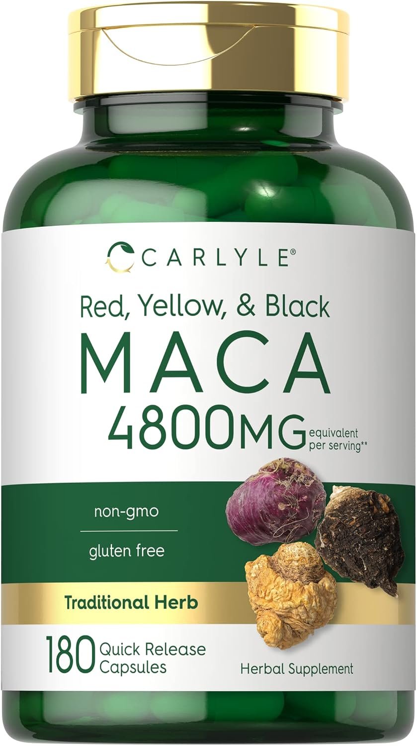 Carlyle Maca Root Capsules for Women & Men | 180 Count