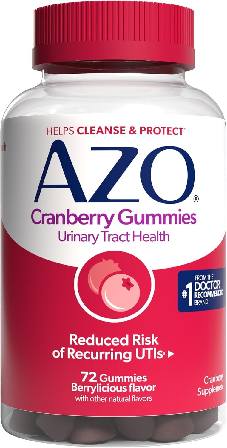 AZO Cranberry Gummies for Urinary Tract Health Women & Men, 72 Count