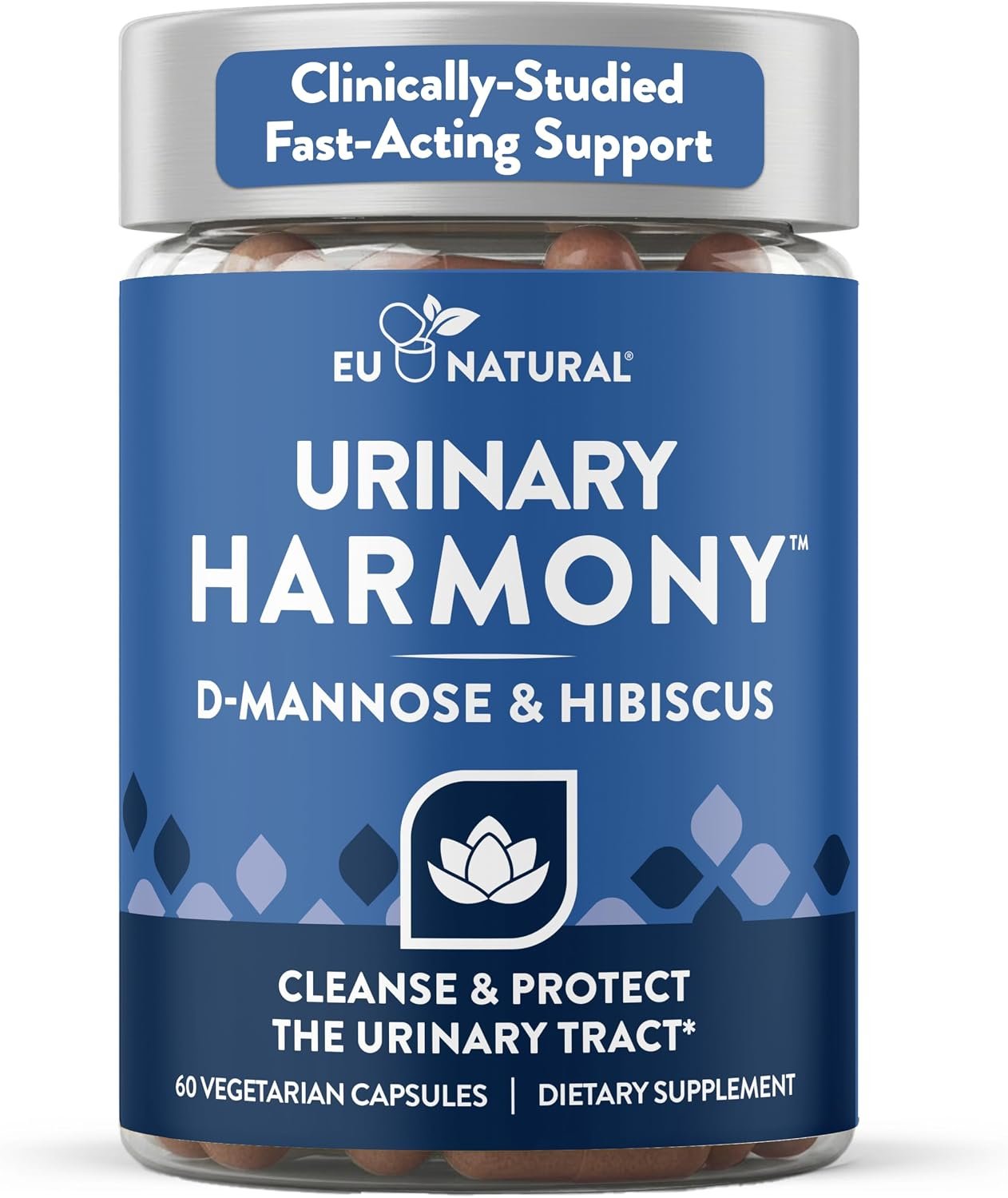 Urinary Harmony D-Mannose Supplement for Urinary Tract Health, 60 Capsules