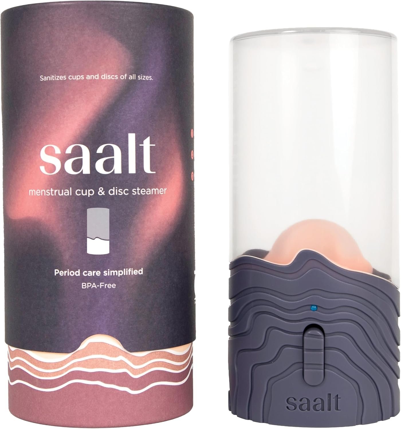 Saalt Menstrual Cup Steamer, Period Cup and Disc Sanitizer