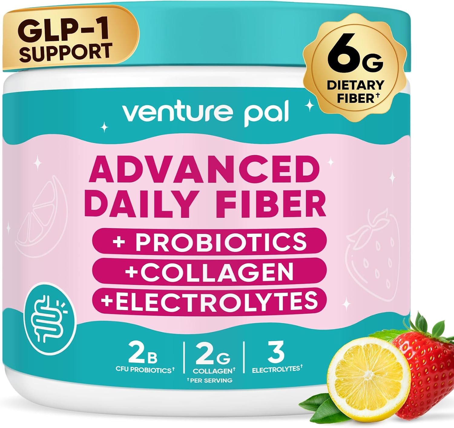 6-in-1 Advanced Daily Prebiotic Fiber Supplement Powder