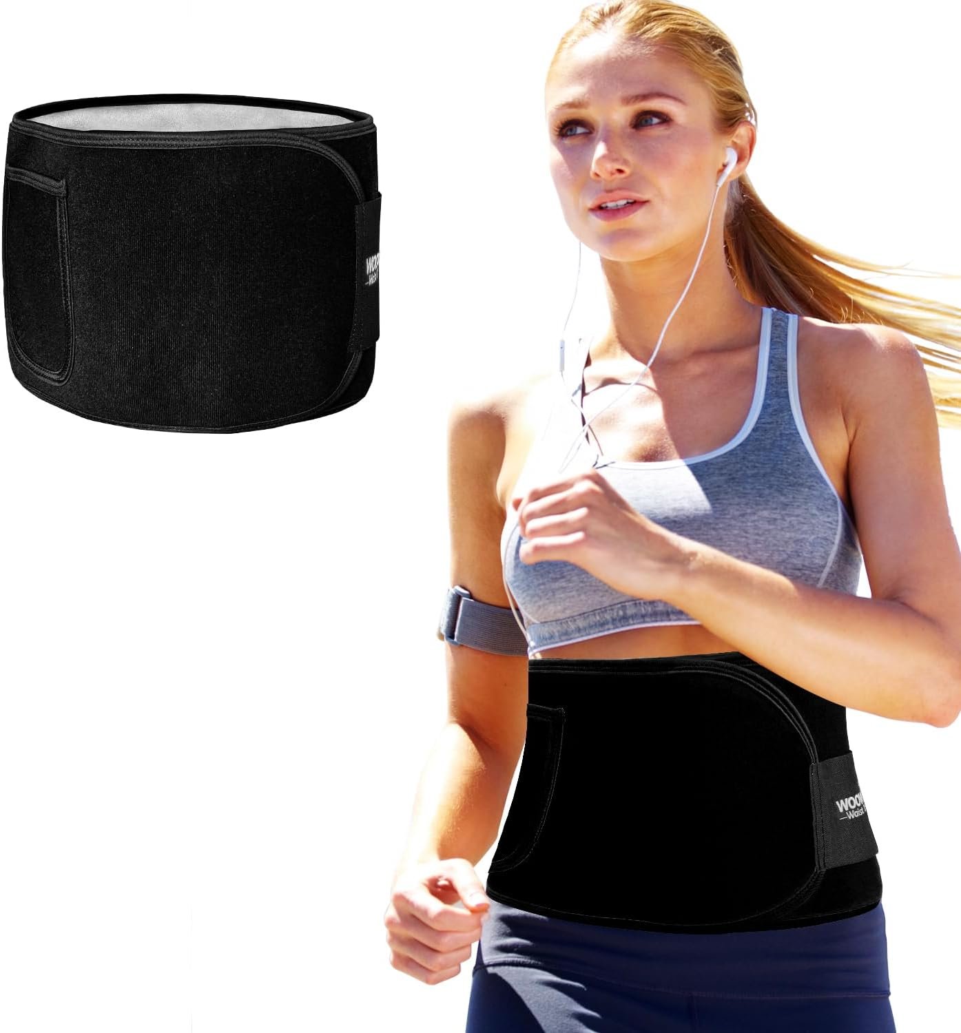 Sweat Waist Trainer Belt & Band for Women’s Stomach Weight Loss