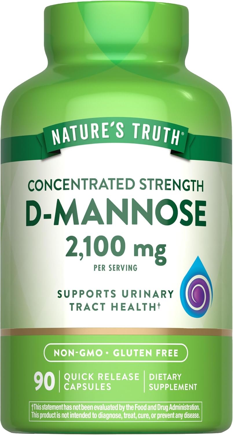 Nature’s Truth D-Mannose Pills | 2100mg | 90 Capsules