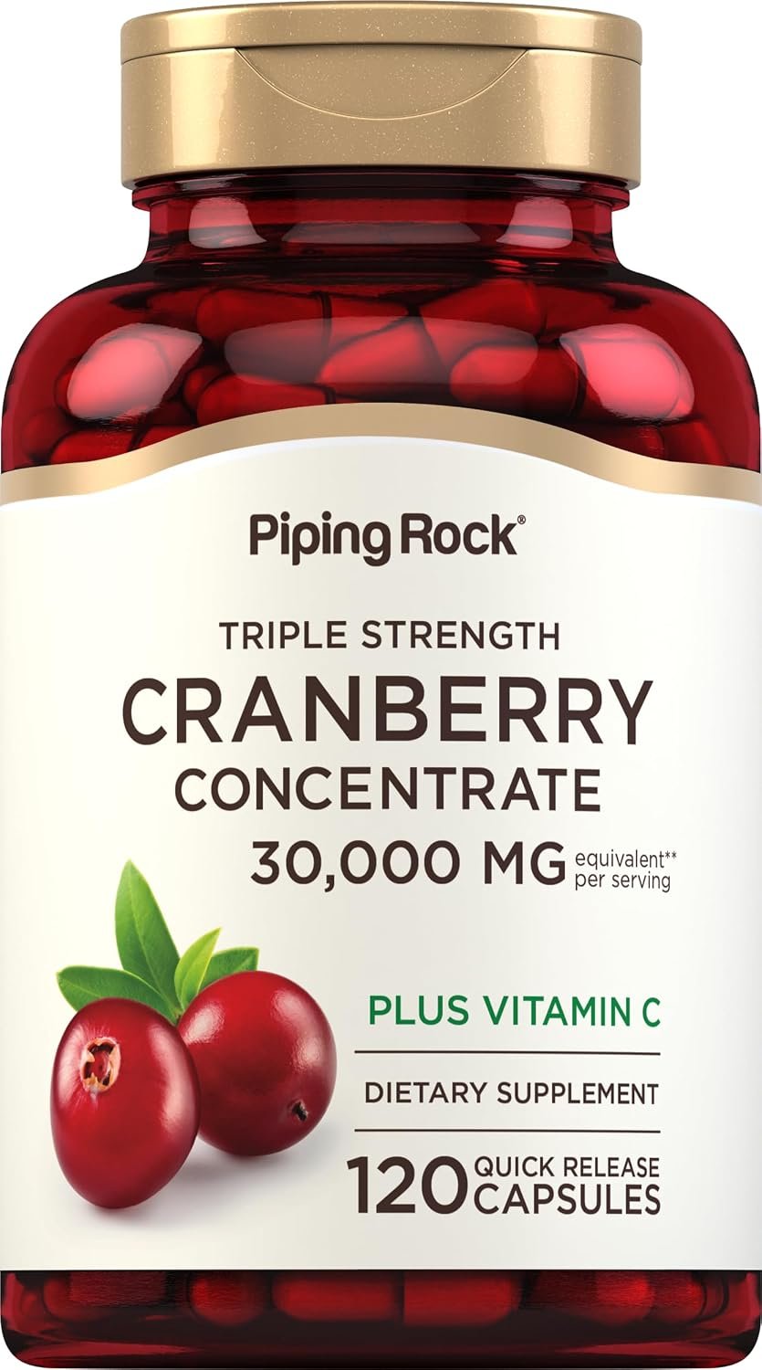Piping Rock Cranberry Pills | 120 Capsules | Supplement for Women & Men