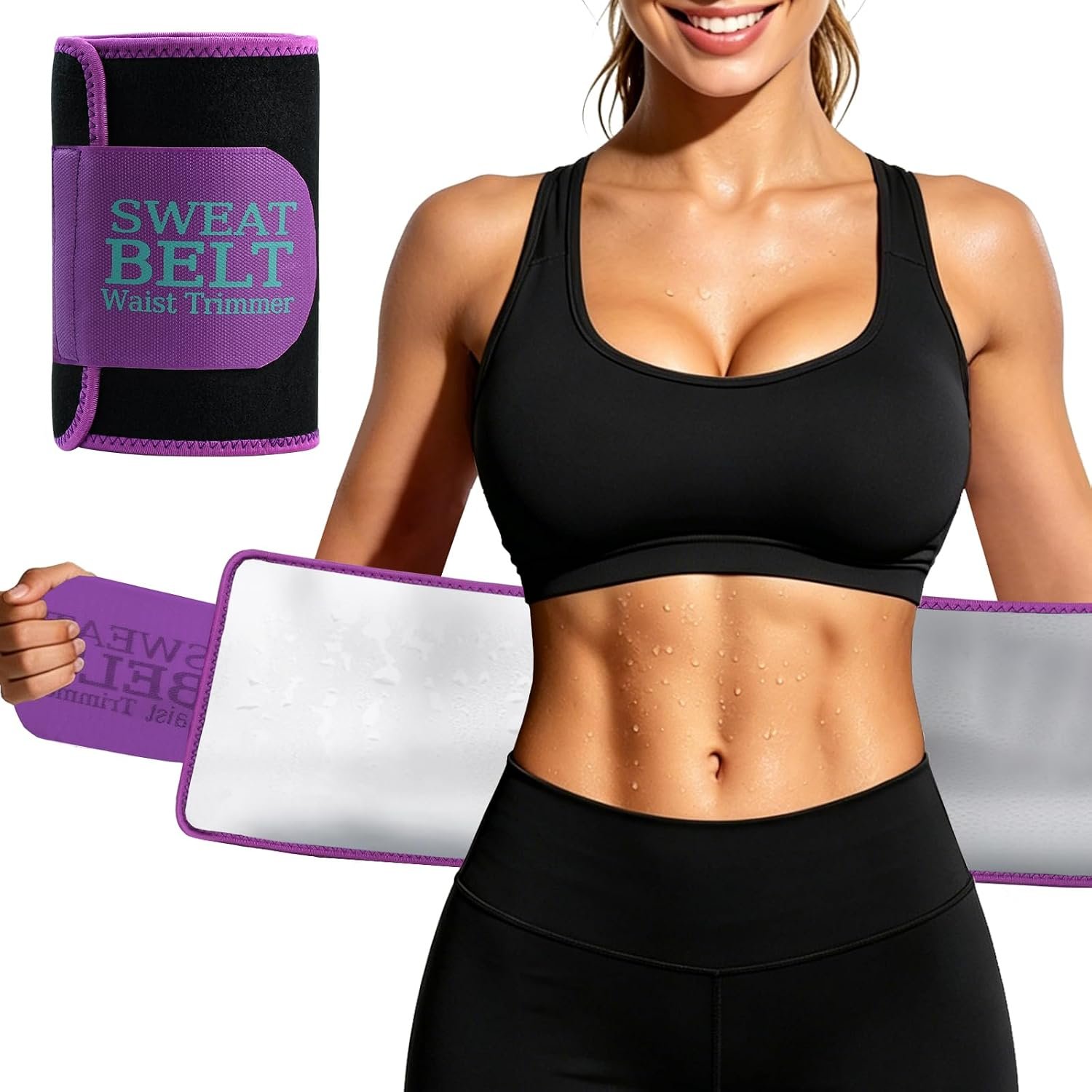 MORECOO Waist Trainer for Women Sweat Band Trimmer Exercise Belt