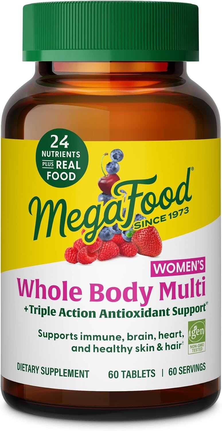 MegaFood Whole Body Methylated Multivitamin for Women, 60 Tablets