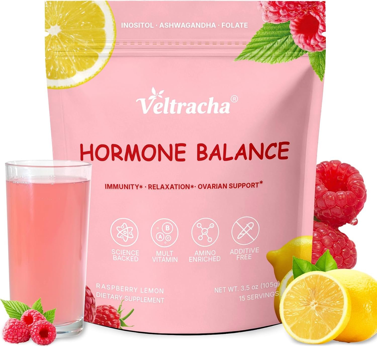 Hormone Balance for Women, Raspberry Lemon, 15 Servings