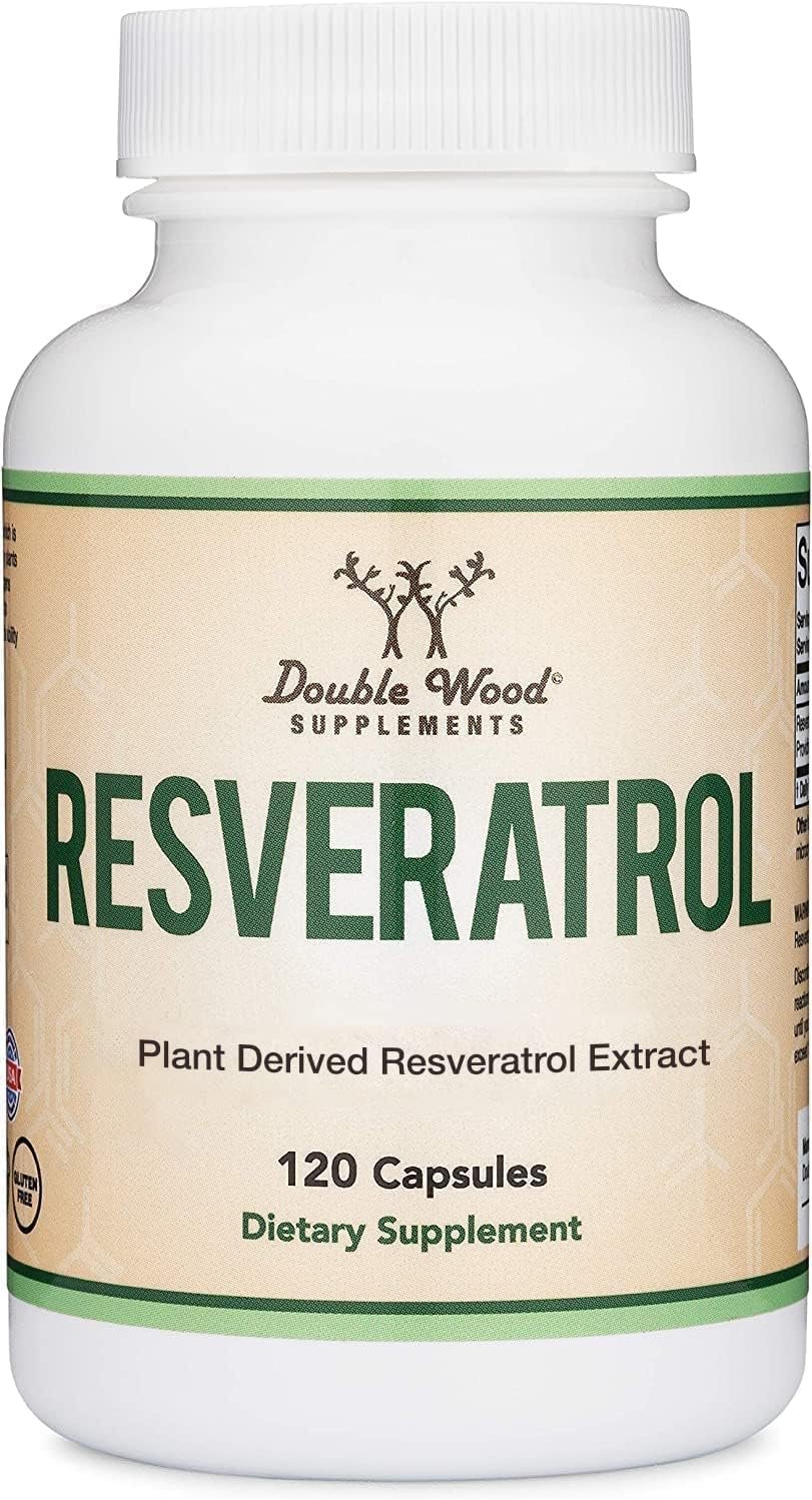 Resveratrol 500mg, 50% Trans 250mg, Antioxidant + Heart, 120 Capsules