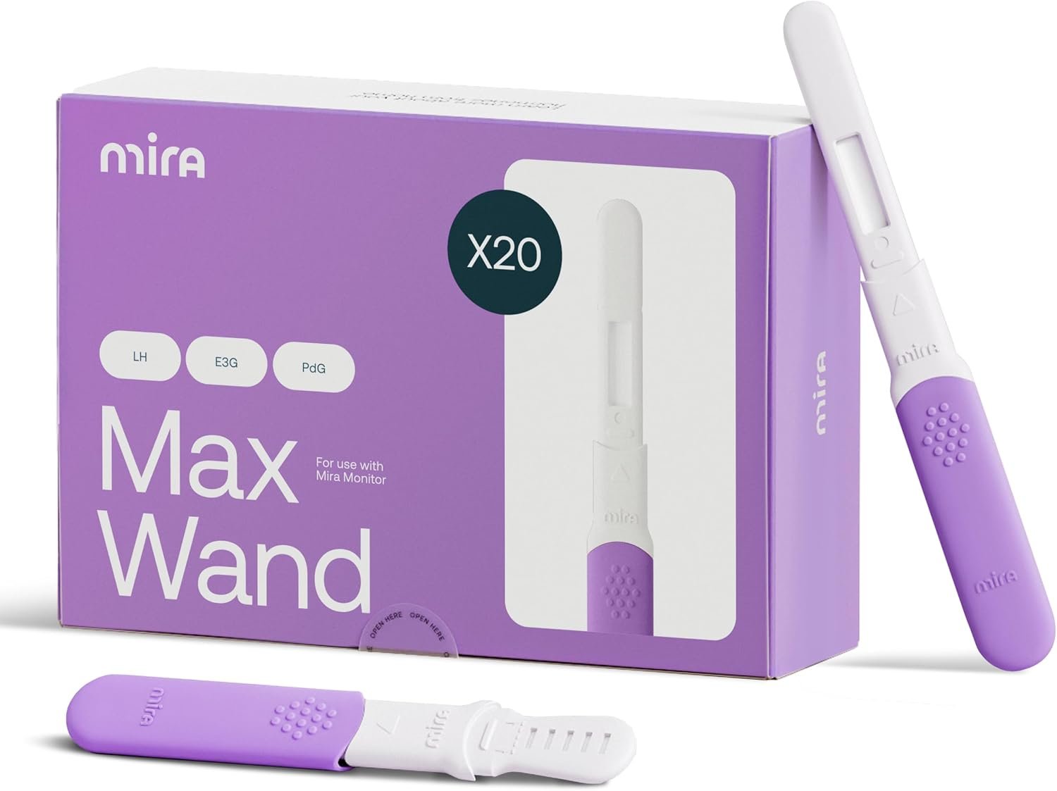 Mira Fertility Max Test Wands for Ovulation Confirmation, 20 Count