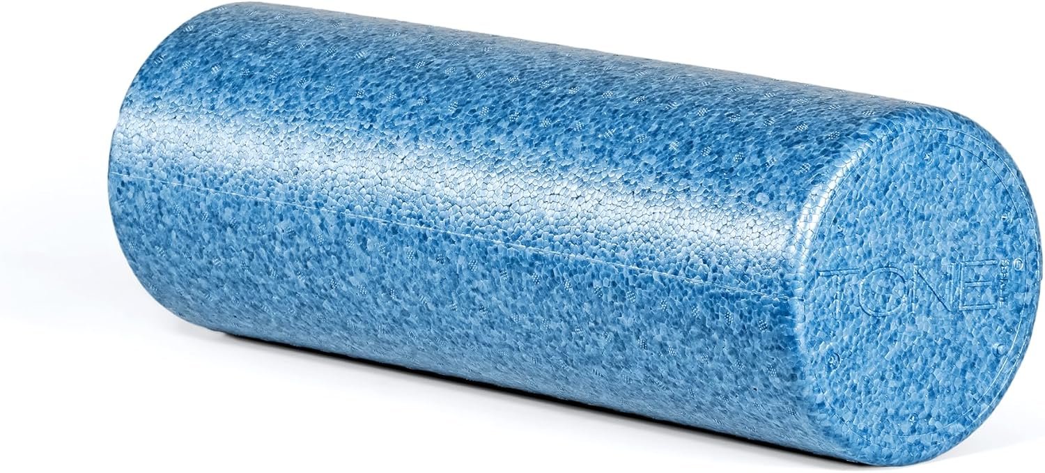 Tone Fitness High Density EPP Foam Exercise Foam Roller for Yoga, Pilates, Stretching, Massage, and Recovery | Multiple Sizes and Colors