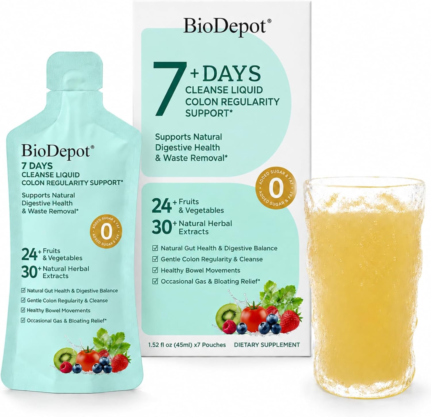 7 Day Gut Cleanse Liquid Detox Drink for Women & Men Colon Cleanse
