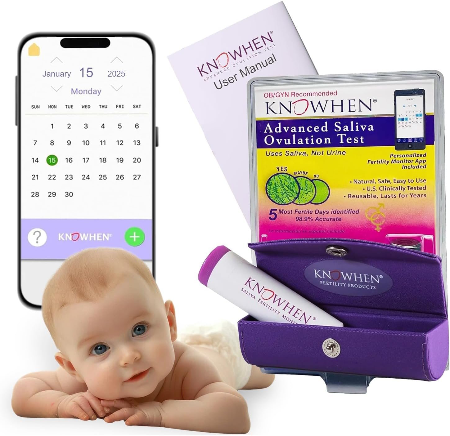 Saliva Ovulation Tests Kit – Non-Invasive Fertility Tracker