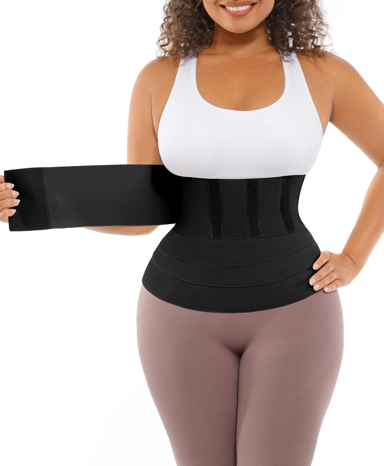 FeelinGirl Waist Trainer Wrap for Women Belly Fat