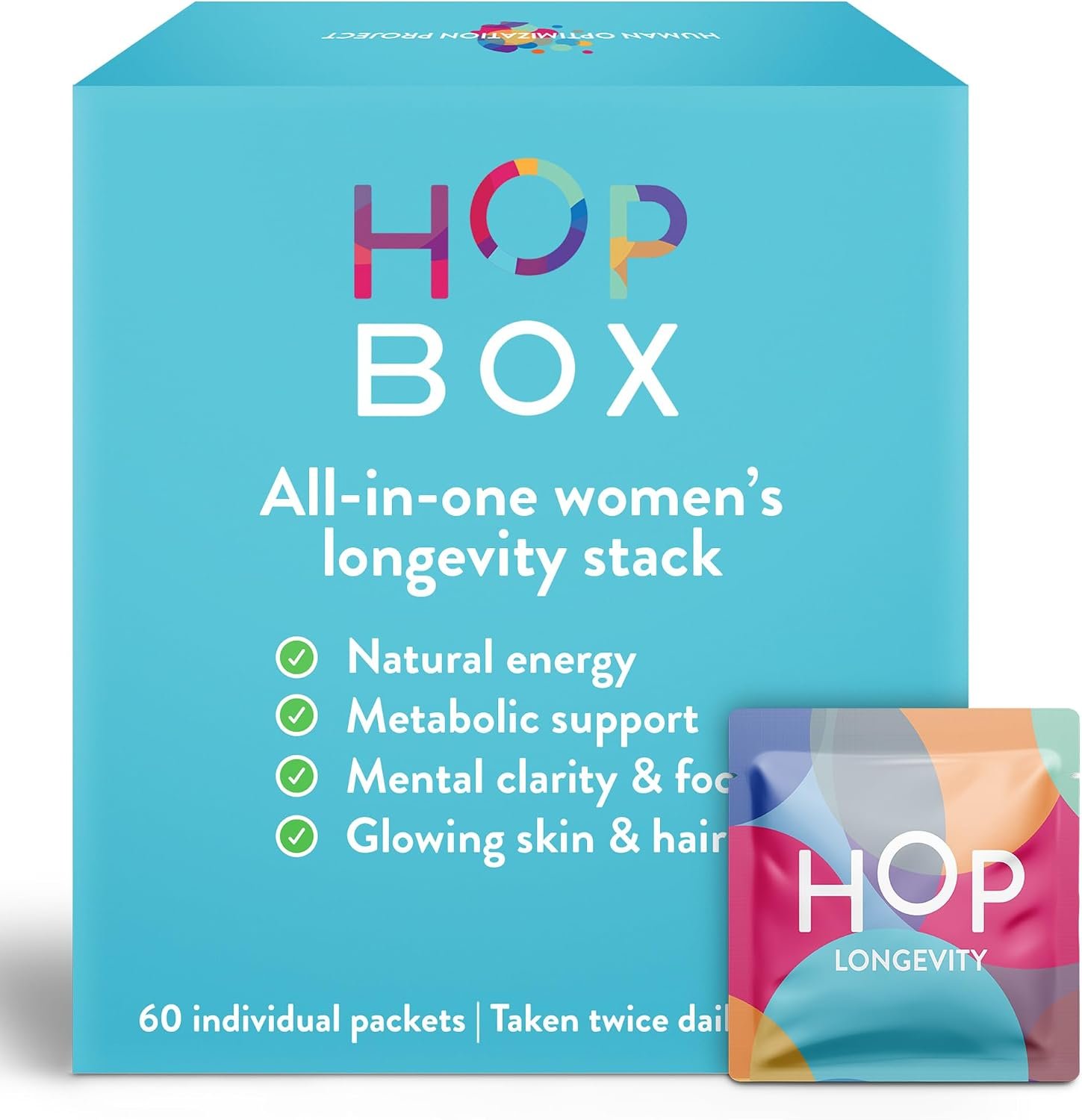 HOP Box Longevity – Anti-Aging Supplement for Women – 30-Day Supply