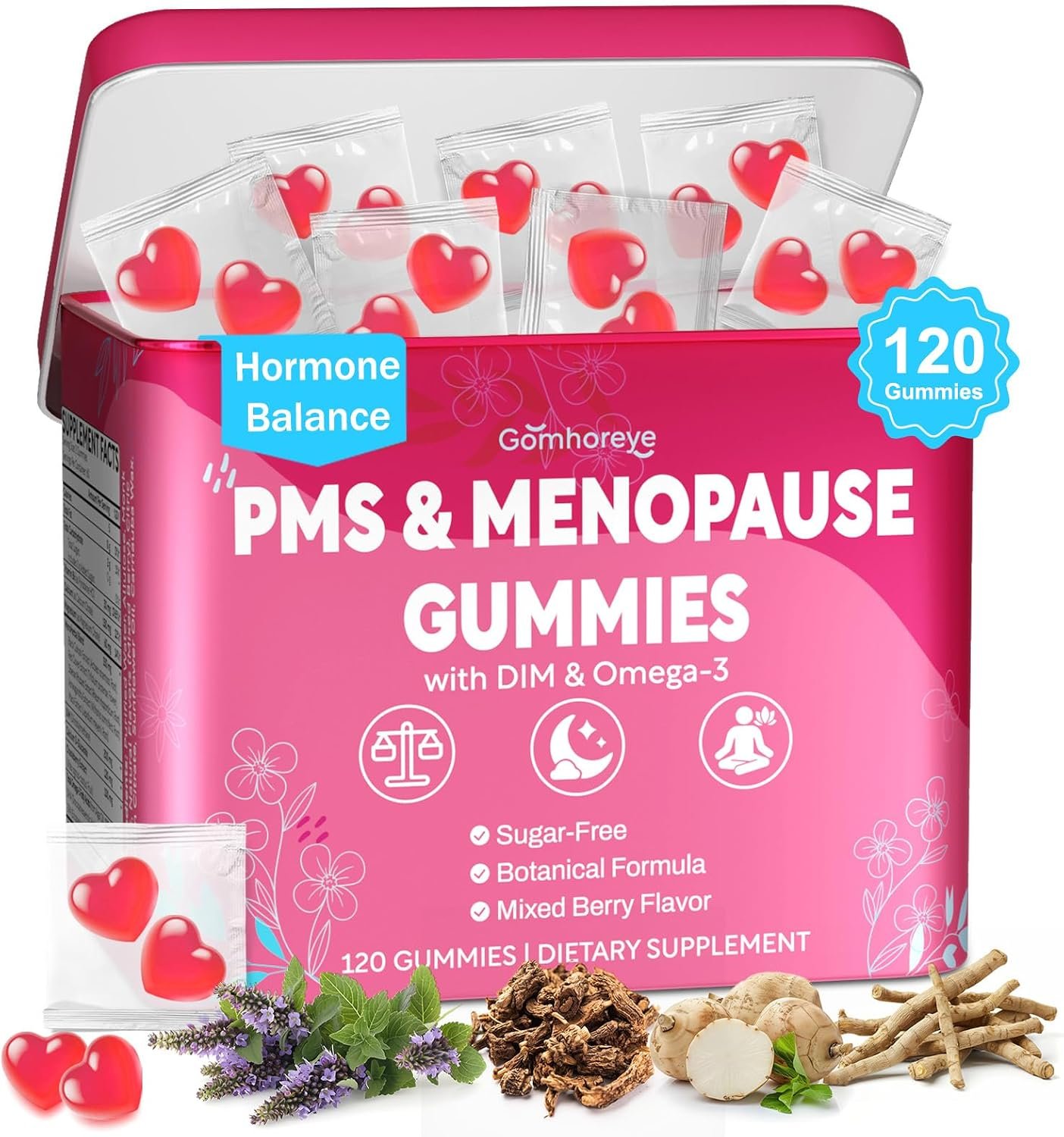 Menopause Supplements for Women Gummies，120 Gummies