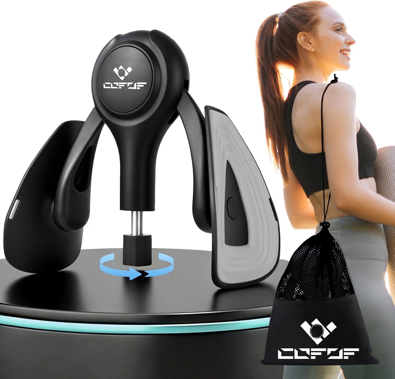 Thigh Trainer, 15-70LB Adjustable Resistance Inner Thigh Exerciser with Bag