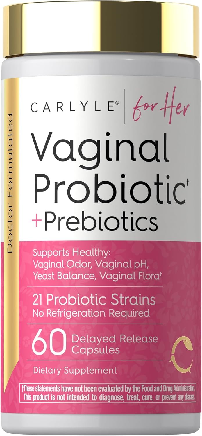 Carlyle Vaginal Probiotics for Women | 60 Capsules | with Prebiotics