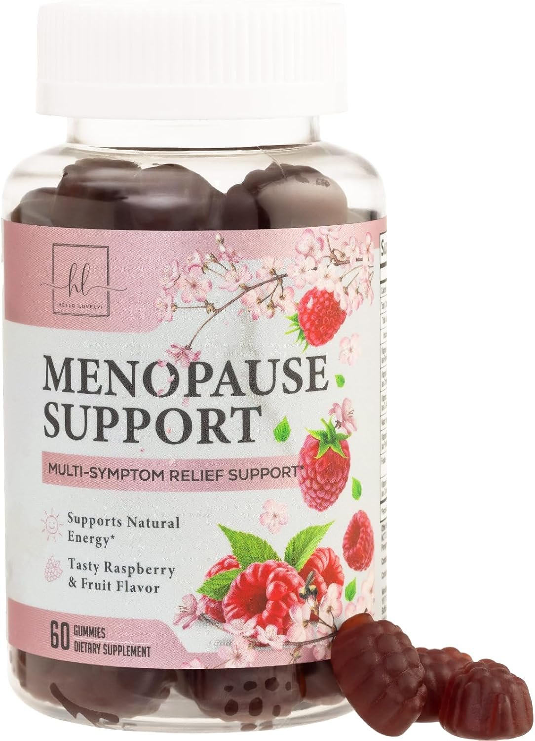 Menopause Supplements for Women – Complete Women’s Menopause Relief Gummies with Black Cohosh for Natural Mild Hot Flashes & Night Sweats Support – Female Menopause Gummy Supplement – 60 Gummies