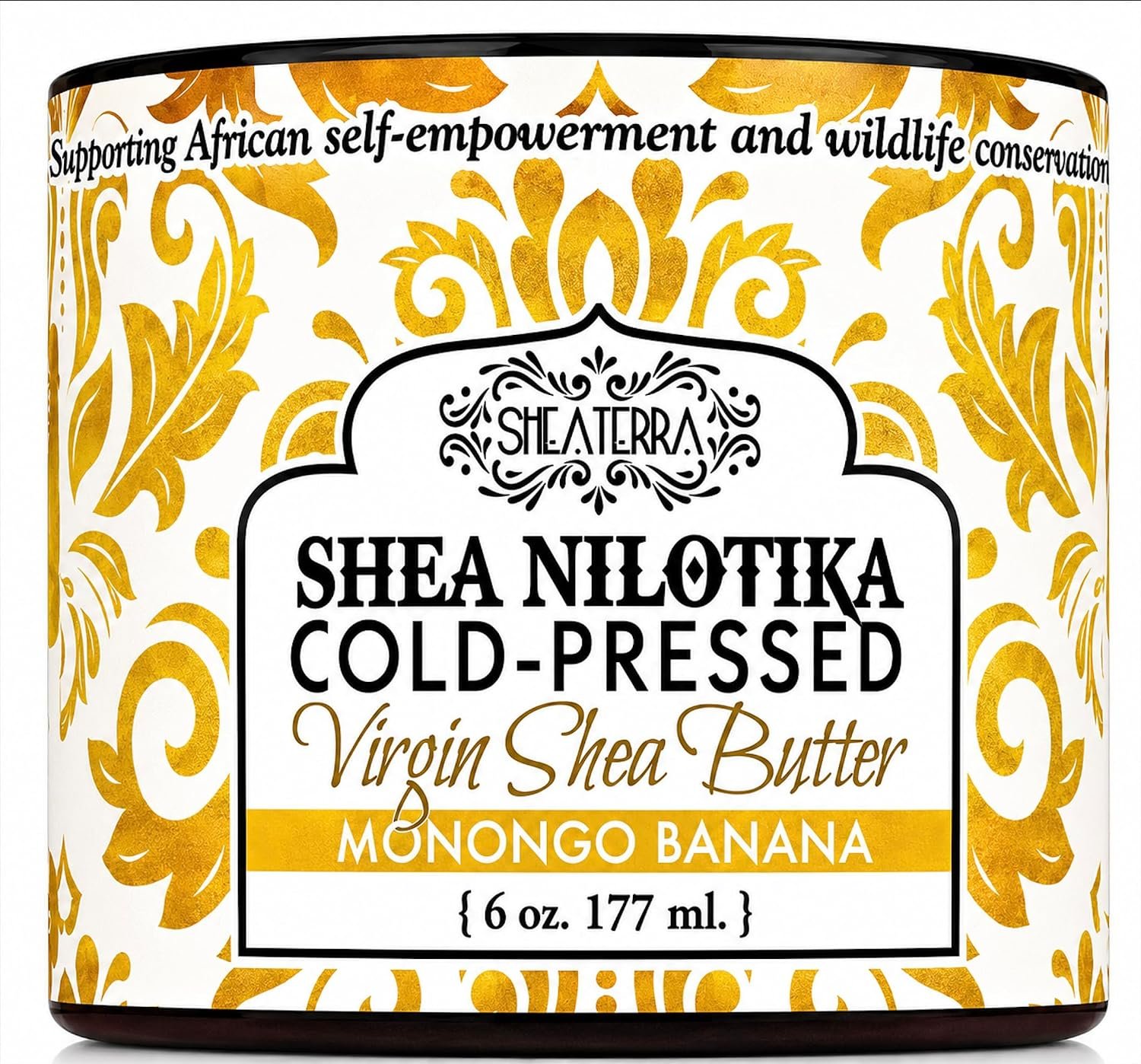 Shea Terra Organics – Cold-Pressed Virgin Shea Butter, Mongongo Banana