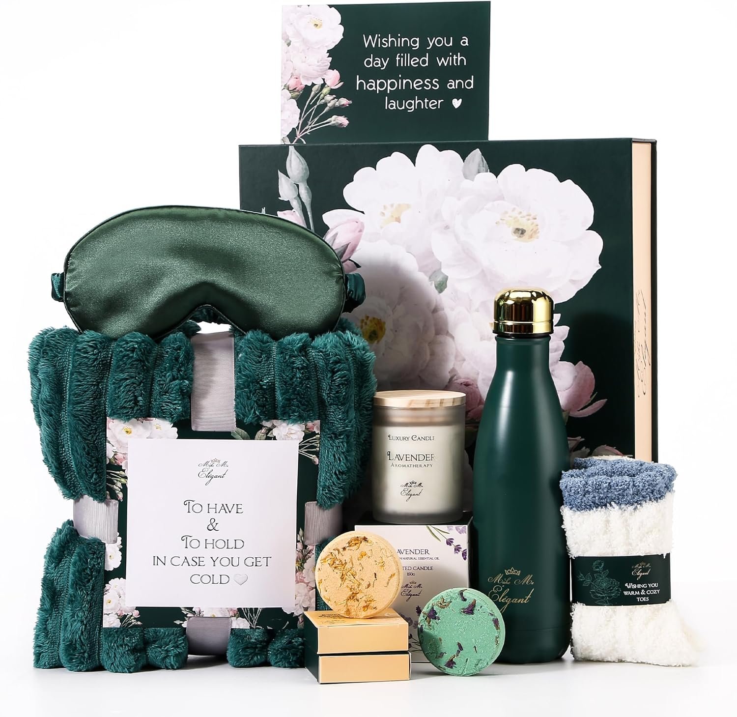 Make Me Elegant Spa Gift Basket for Women – Self-Care Birthday Gift Set