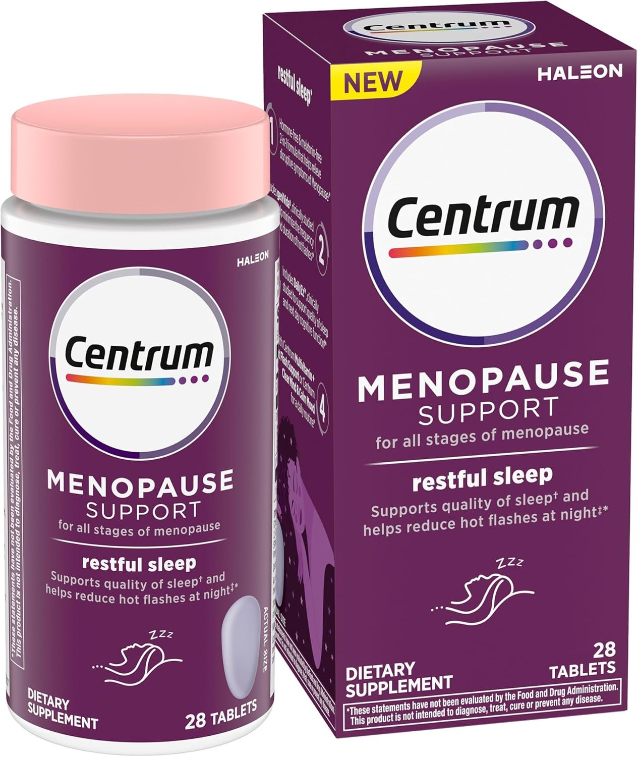 Centrum Restful Sleep Menopause Support Tablets, 28 Count
