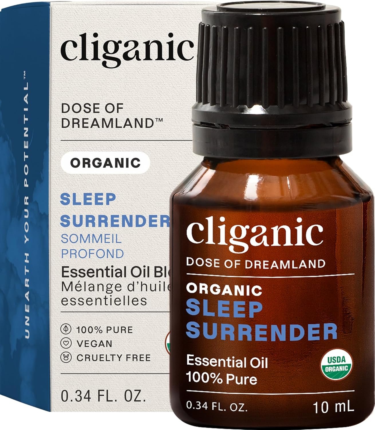 Cliganic Organic Essential Oil Sleep Surrender Blend – Dose of Dreamland (Packaging May Vary)