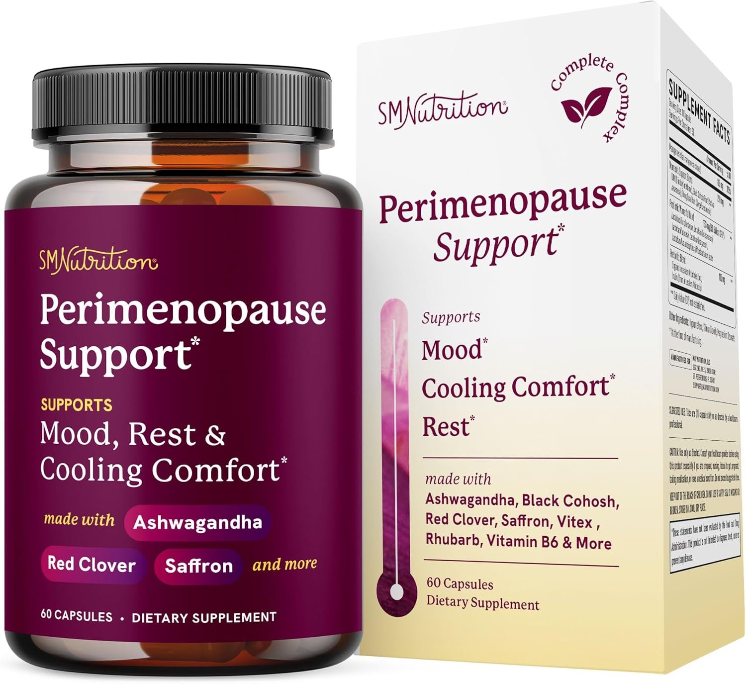 Perimenopause Support for Women Supplement, Hormone Balance, Mood & Sleep