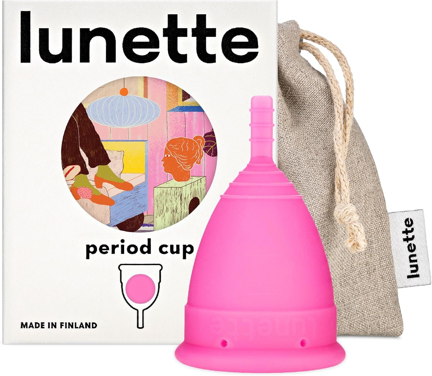 Lunette Menstrual Cup – Reusable Period Cup – Medical-Grade Silicone