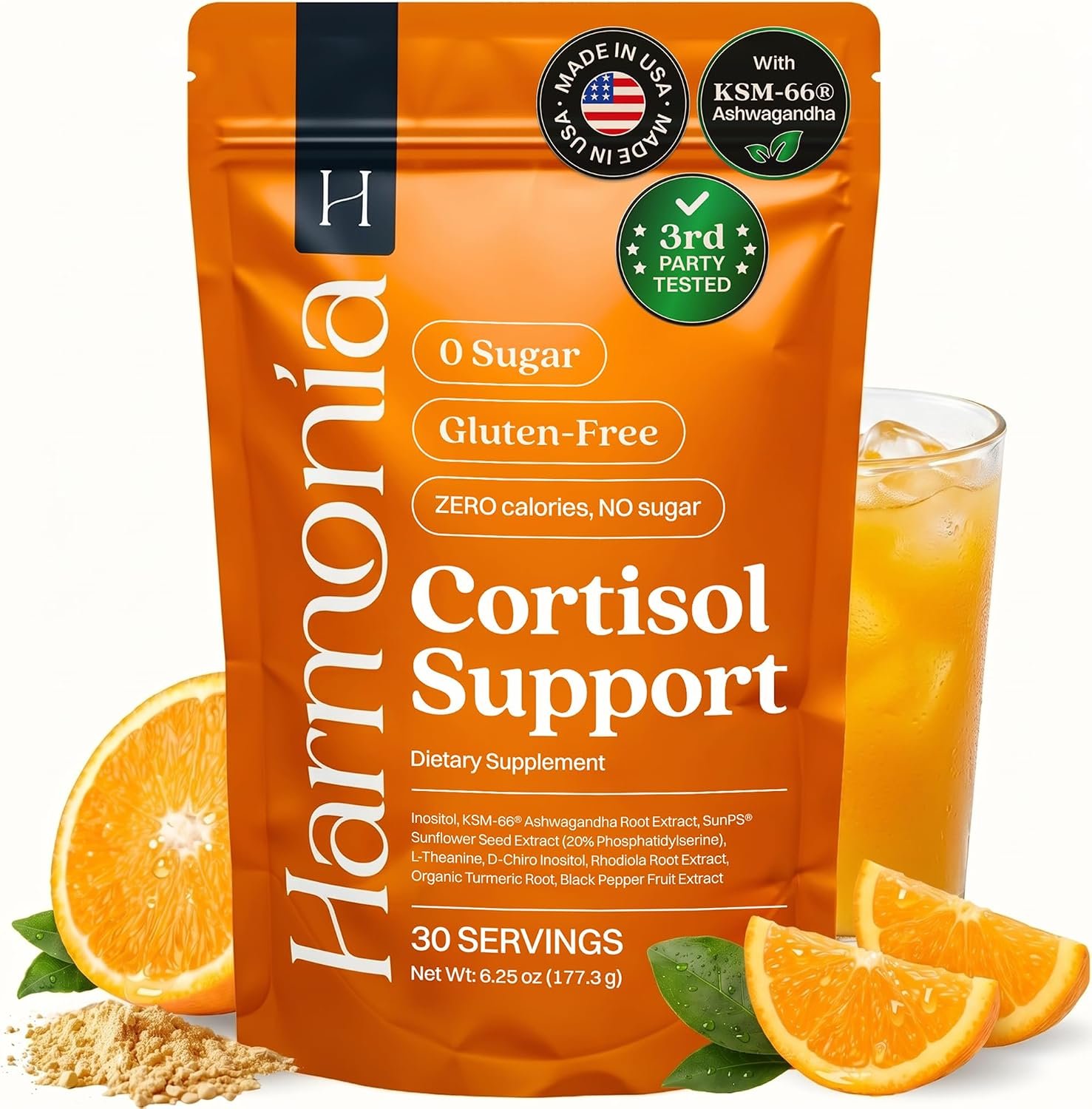 Harmonia Cortisol Cocktail, Cortisol Reducer for Men & Women, 1 Pack