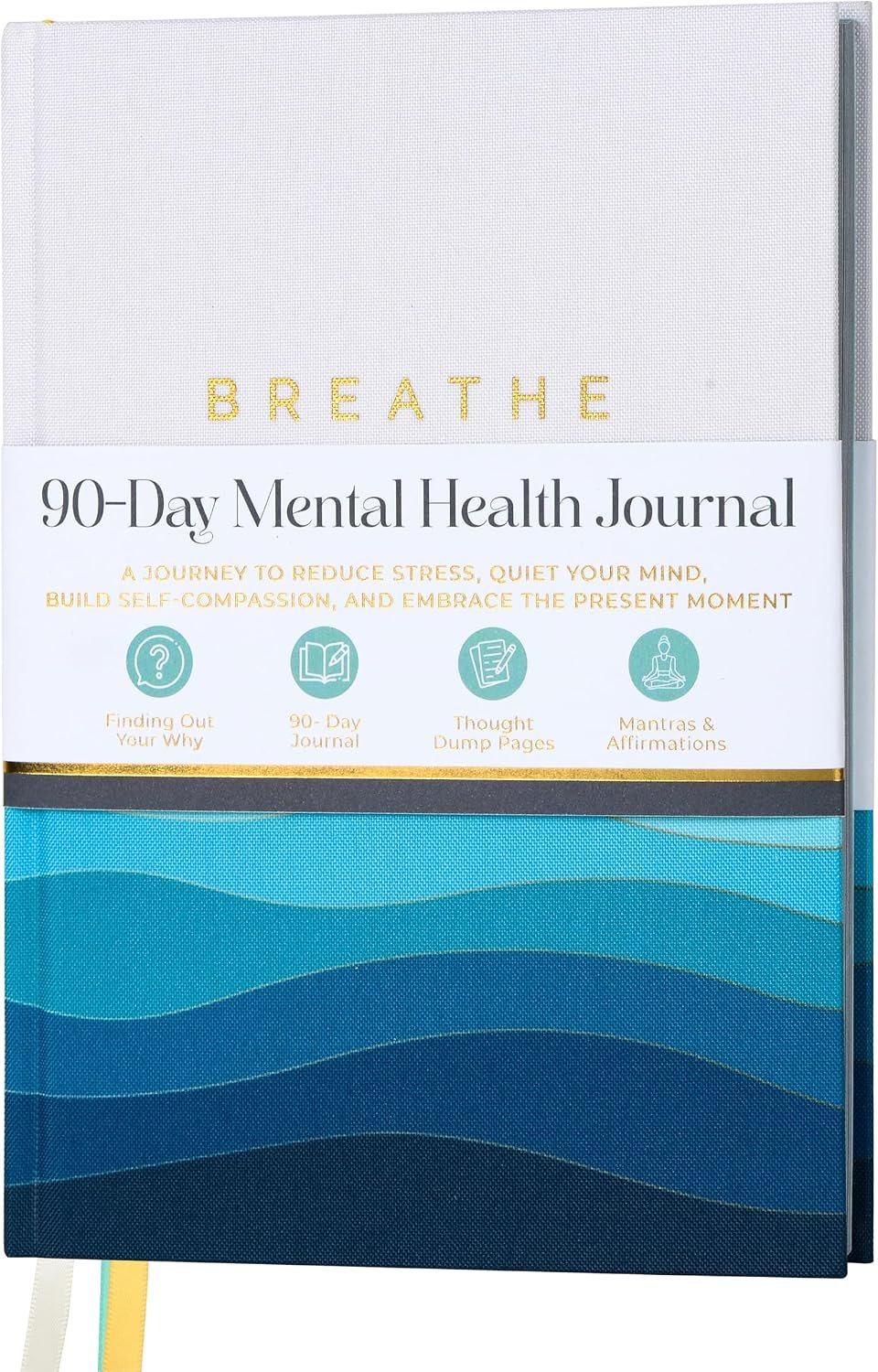90-Day Guided Mental Health Journal for Stress, Anxiety & Mindfulness